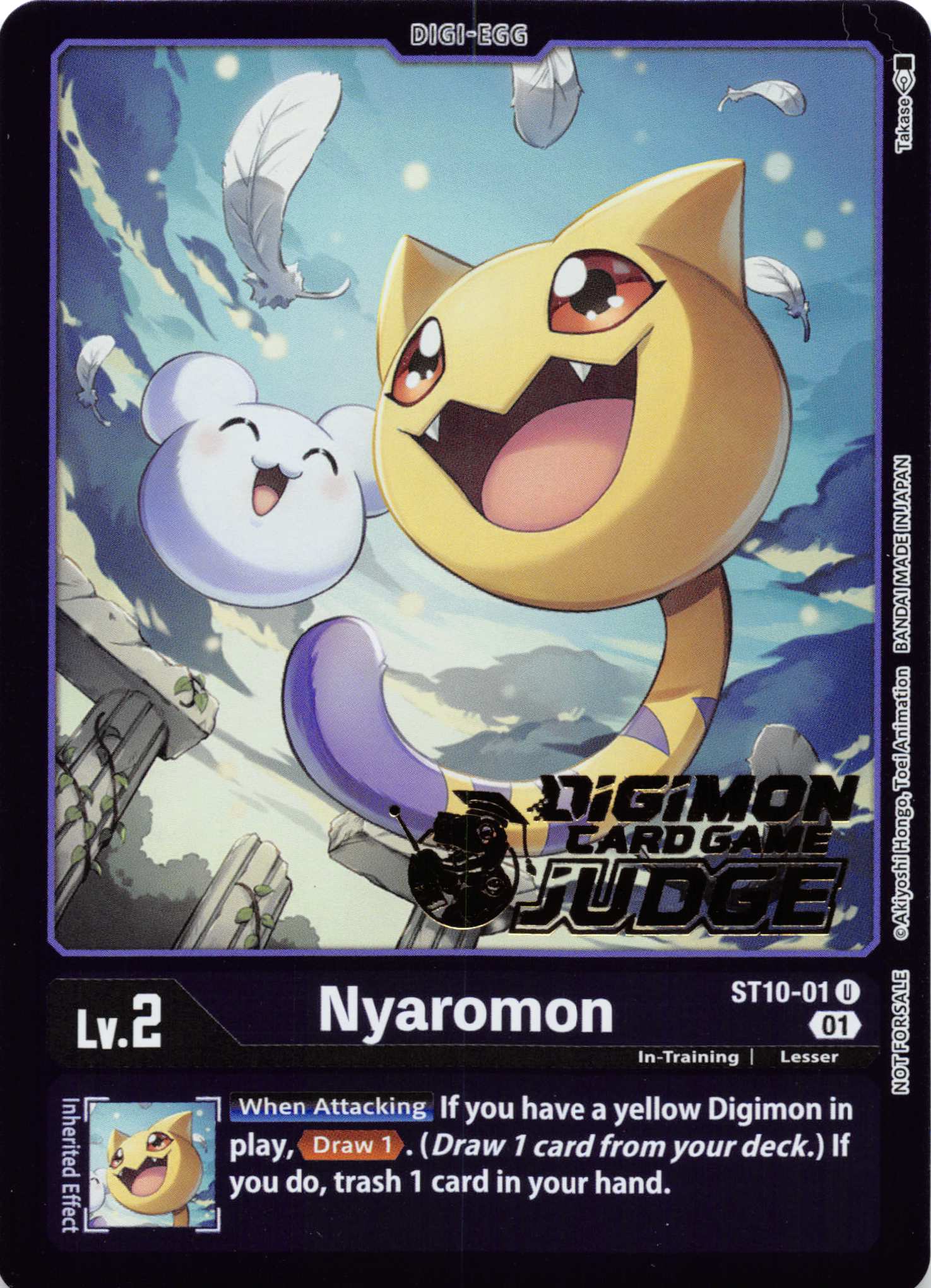 Nyaromon (Judge Pack 2) [ST10-01] [Starter Deck 10: Parallel World Tactician] Foil