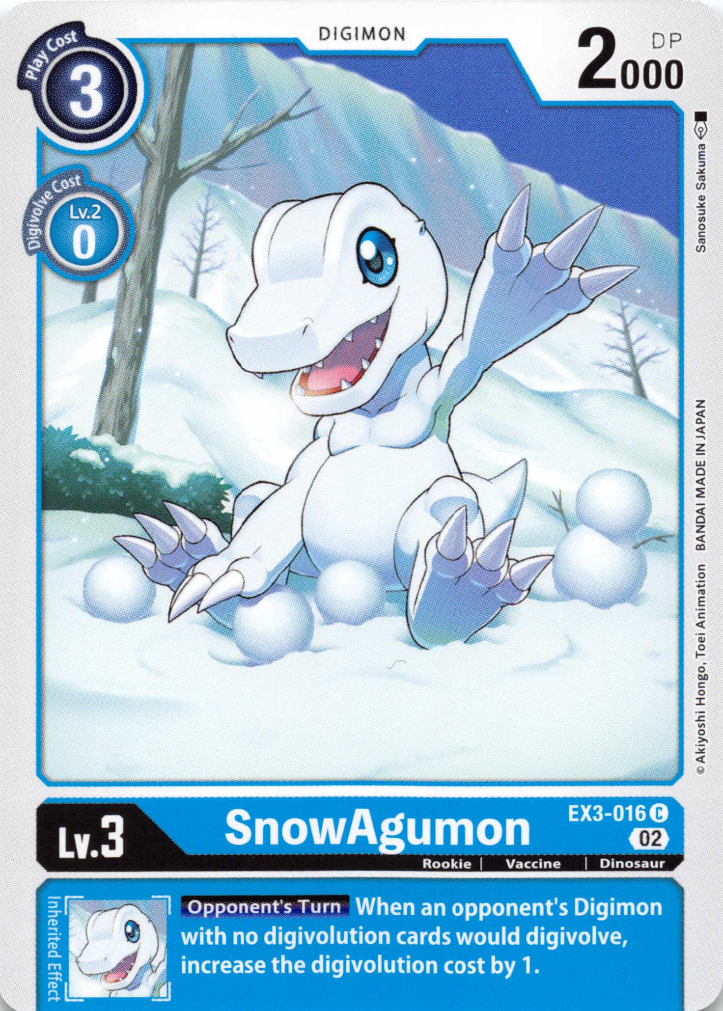 SnowAgumon [EX3-016] [Draconic Roar] Normal