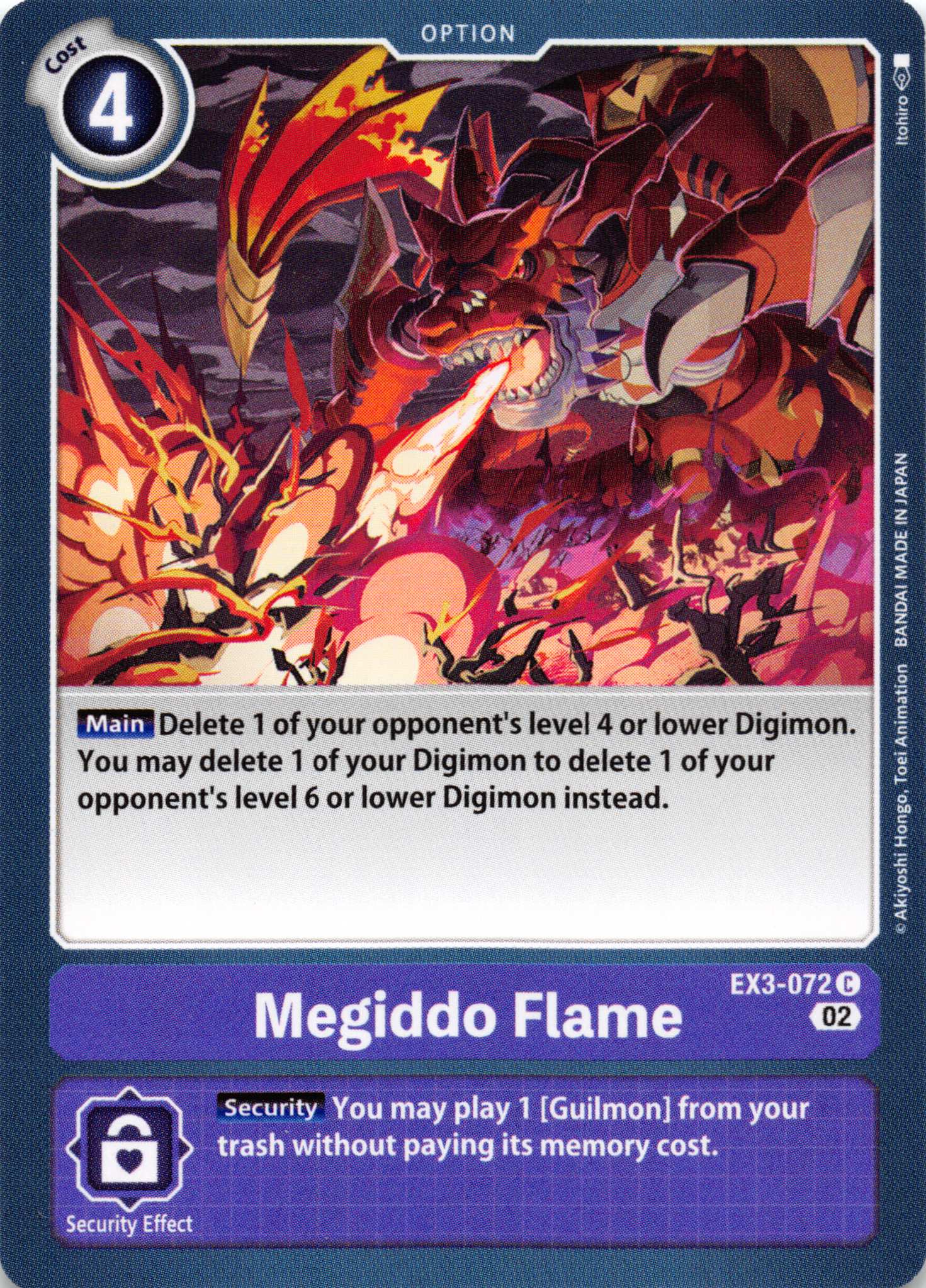 Megiddo Flame [EX3-072] [Draconic Roar] Normal