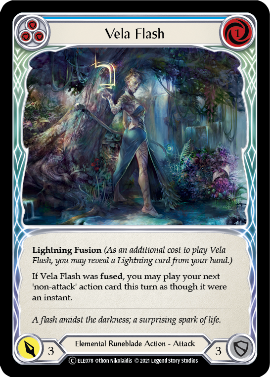 Vela Flash (Blue) [U-ELE078] Unlimited Normal - Duel Kingdom