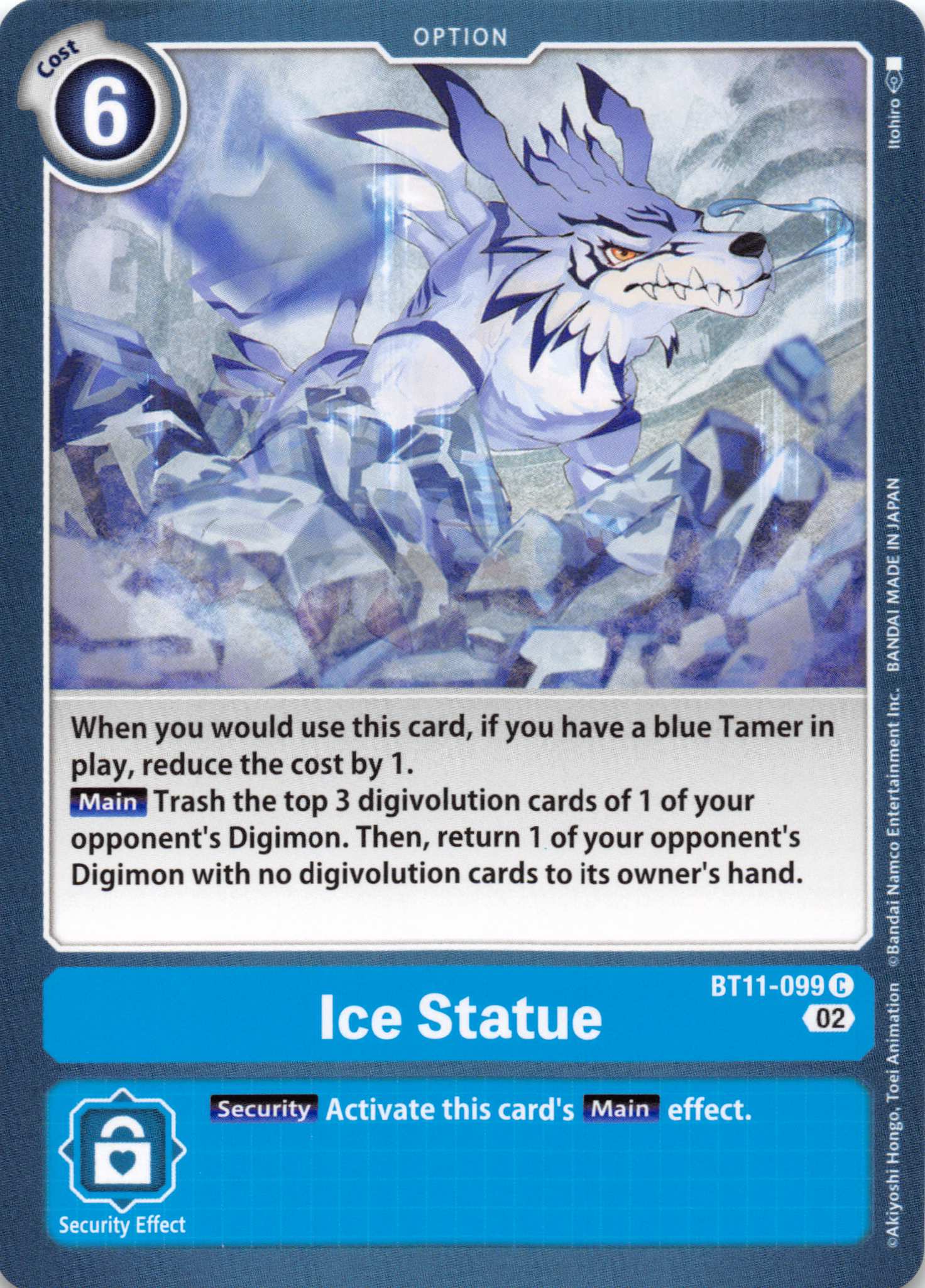 Ice Statue [BT11-099] [Dimensional Phase] Foil