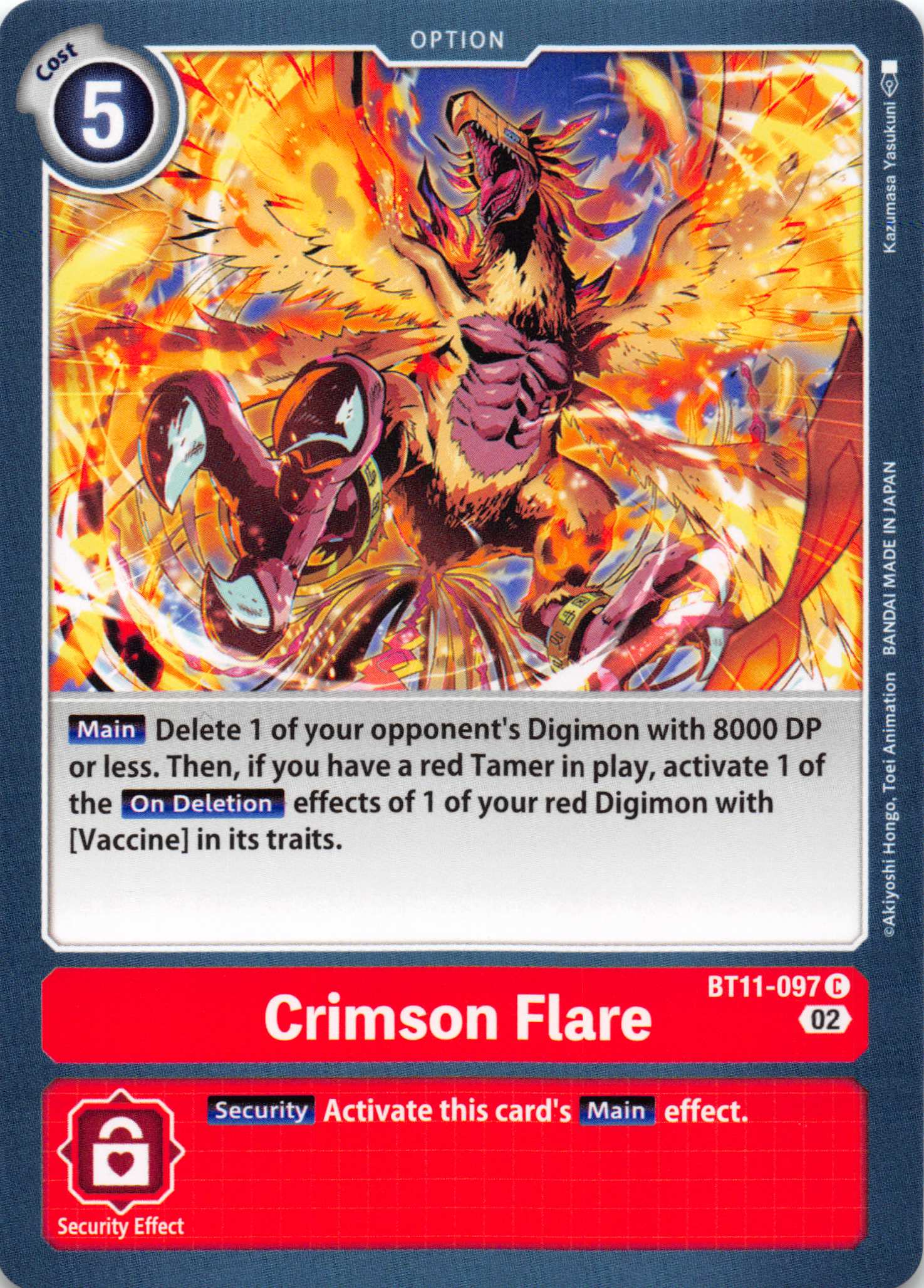 Crimson Flare [BT11-097] [Dimensional Phase] Foil