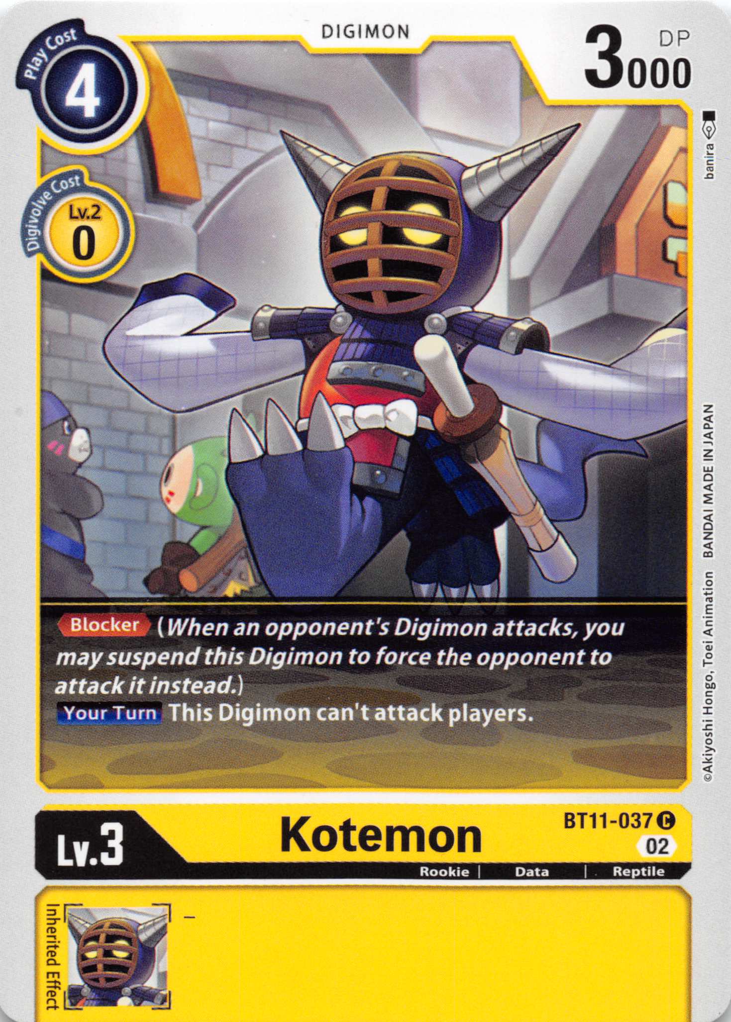 Kotemon [BT11-037] [Dimensional Phase] Foil