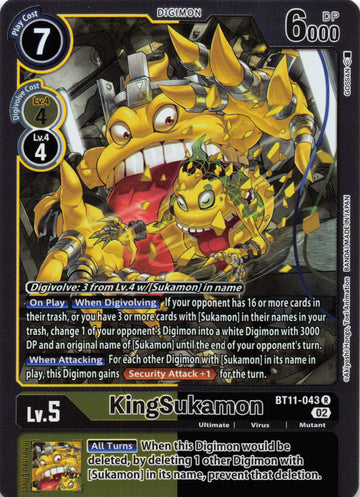 KingSukamon [BT11-043] [Dimensional Phase] Foil
