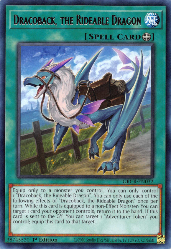 Dracoback, the Rideable Dragon [GRCR-EN032] Rare - Duel Kingdom