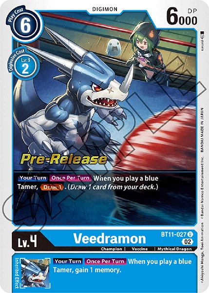 Veedramon [BT11-027] [Dimensional Phase Pre-Release Cards] Normal