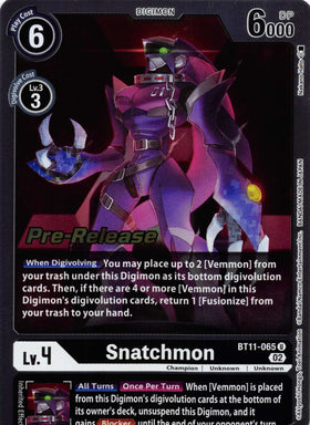 Snatchmon [BT11-065] [Dimensional Phase Pre-Release Cards] Foil