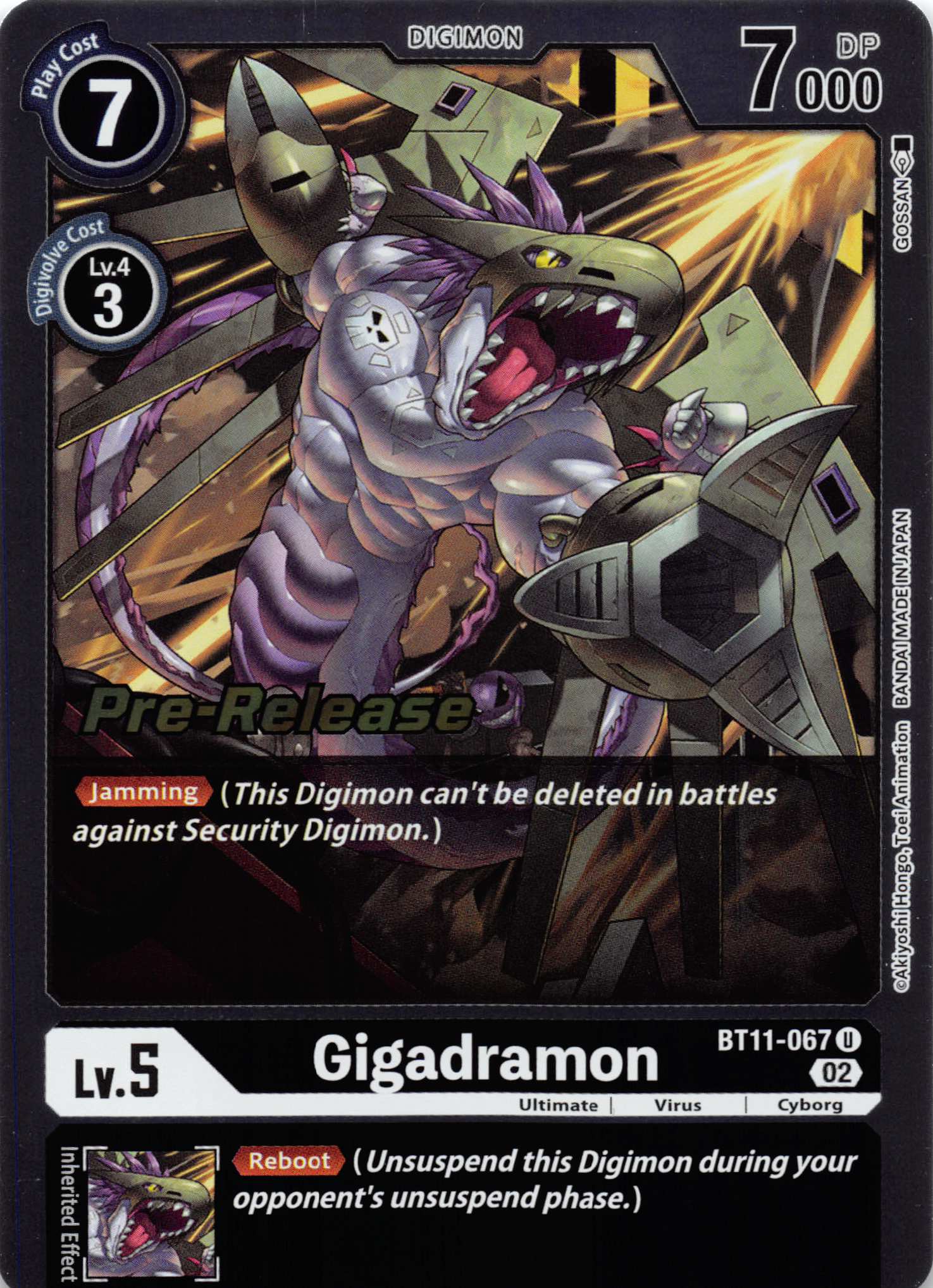 Gigadramon [BT11-067] [Dimensional Phase Pre-Release Cards] Foil