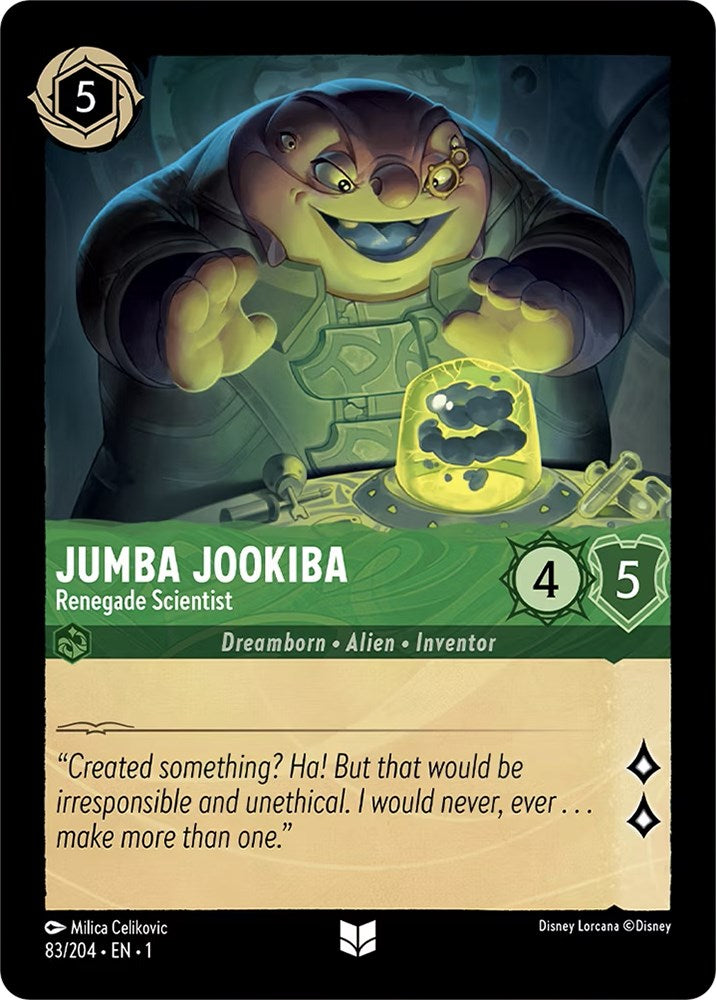 Jumba Jookiba - Renegade Scientist 83/204 (The First Chapter) Cold Foil