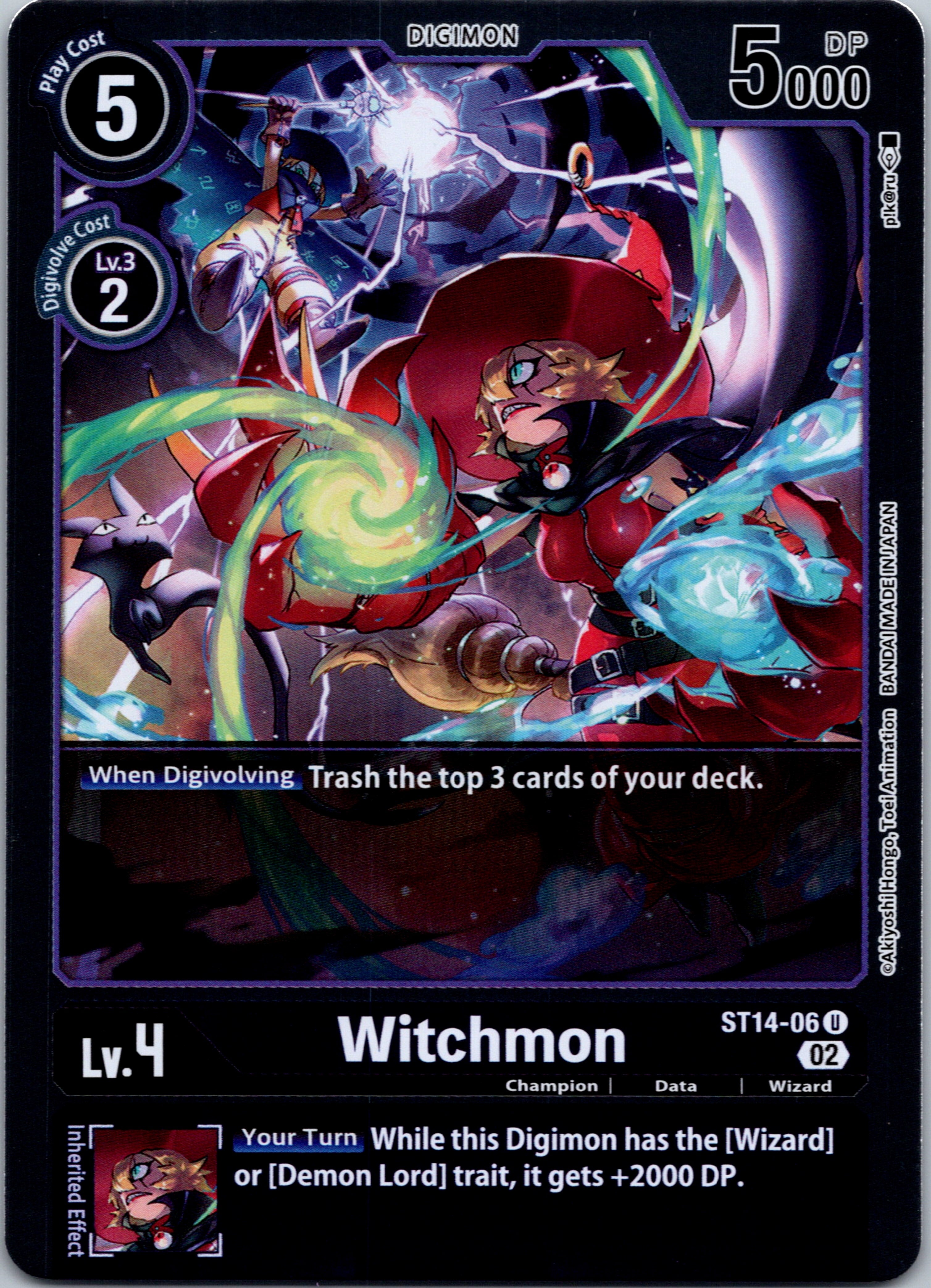 Witchmon [ST14-06] [Starter Deck 14: Beelzemon Advanced Deck Set] Foil