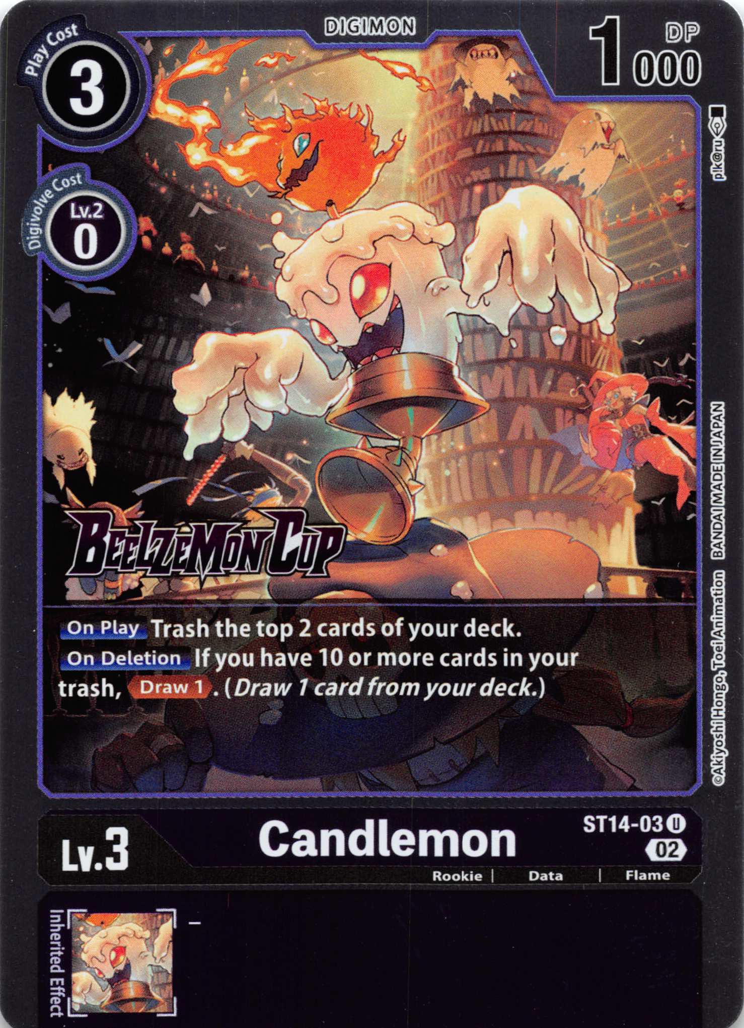 Candlemon [ST14-03] [Starter Deck 14: Beelzemon Advanced Deck Set Pre-Release Cards] Foil