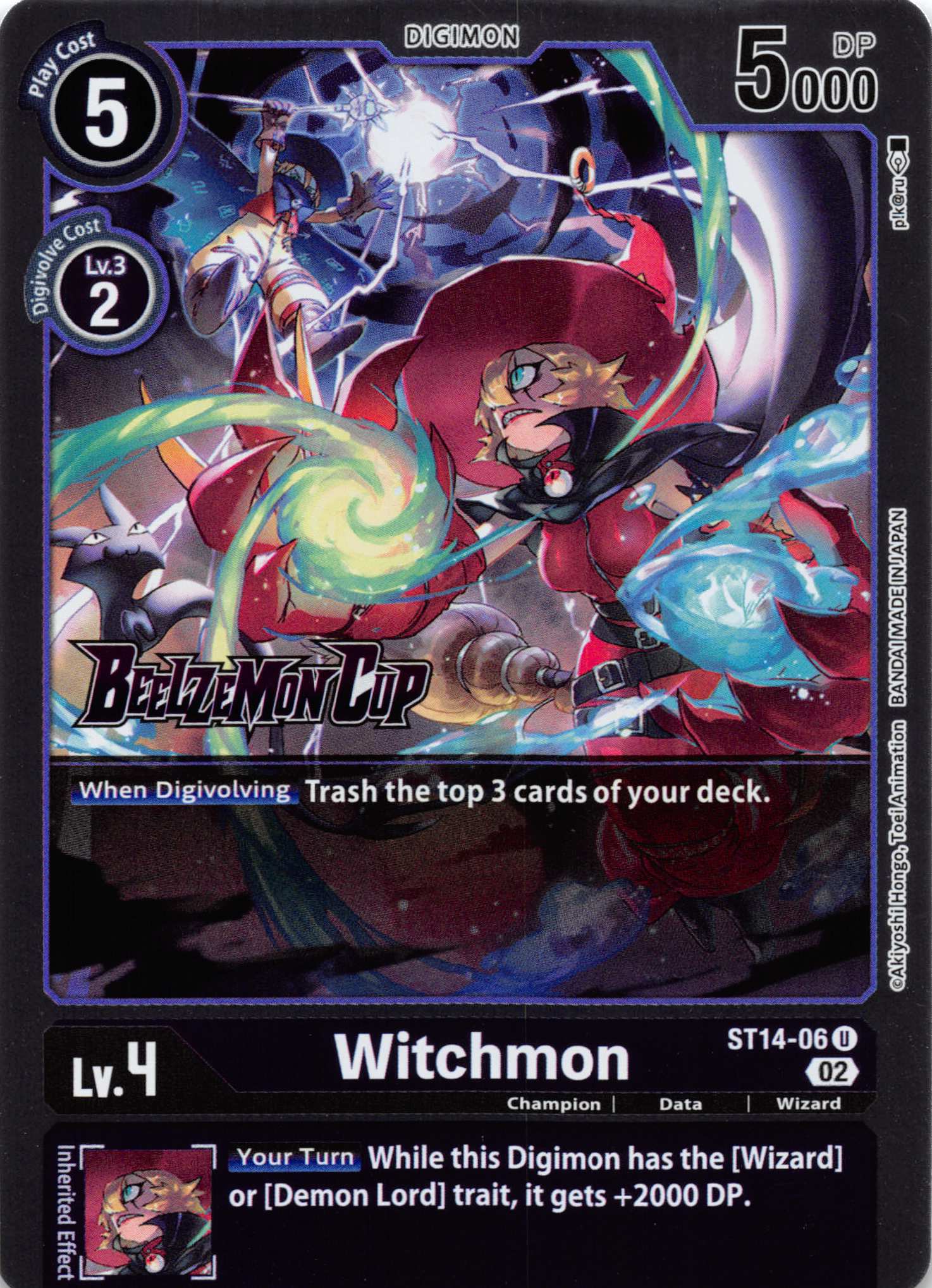 Witchmon [ST14-06] [Starter Deck 14: Beelzemon Advanced Deck Set Pre-Release Cards] Foil