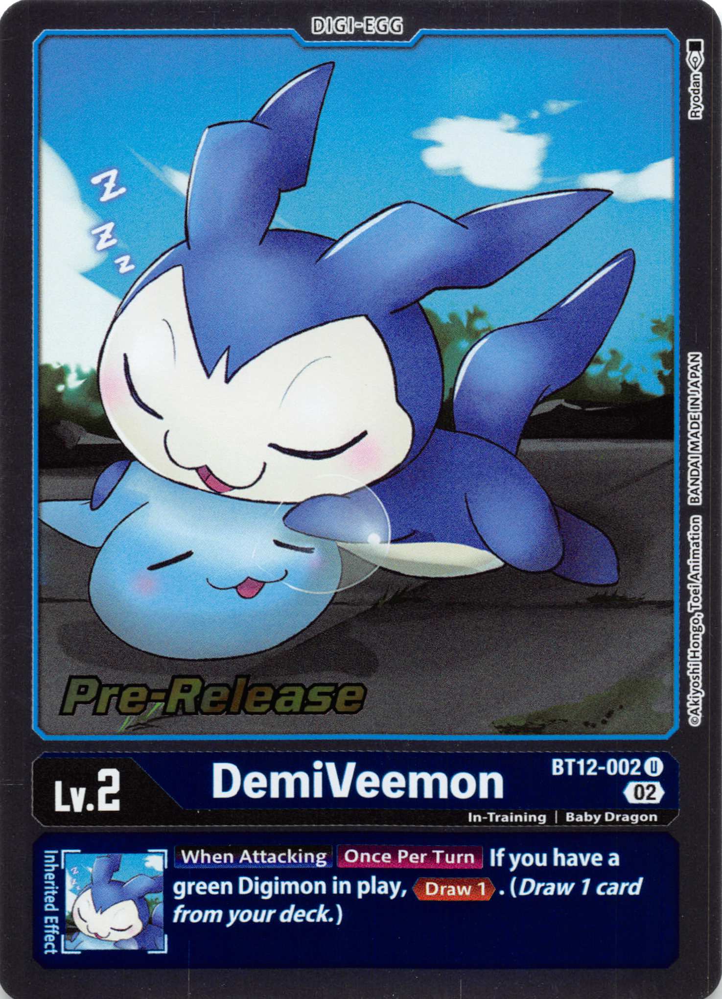 DemiVeemon [BT12-002] [Across Time Pre-Release Cards] Normal