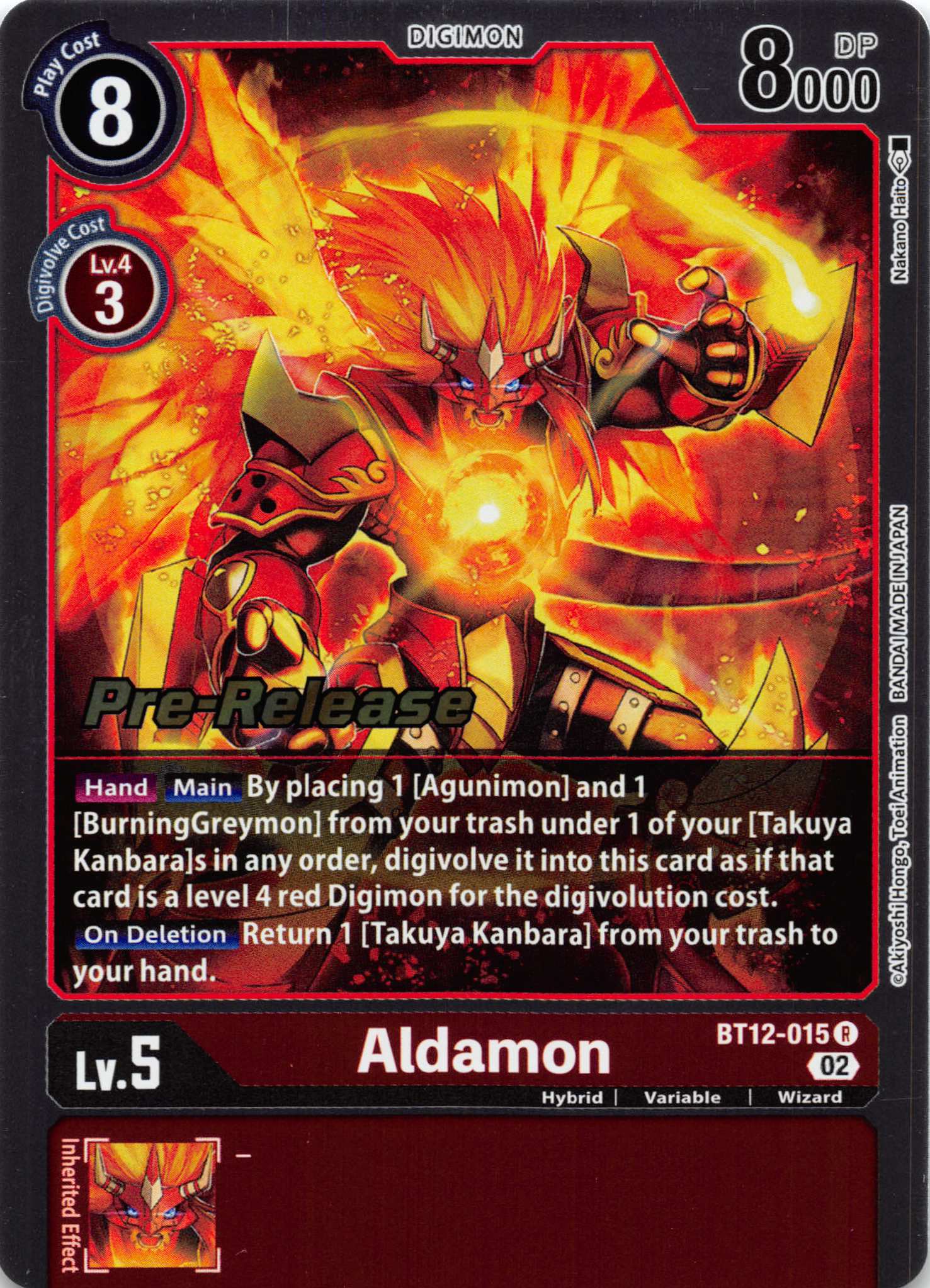 Aldamon [BT12-015] [Across Time Pre-Release Cards] Normal