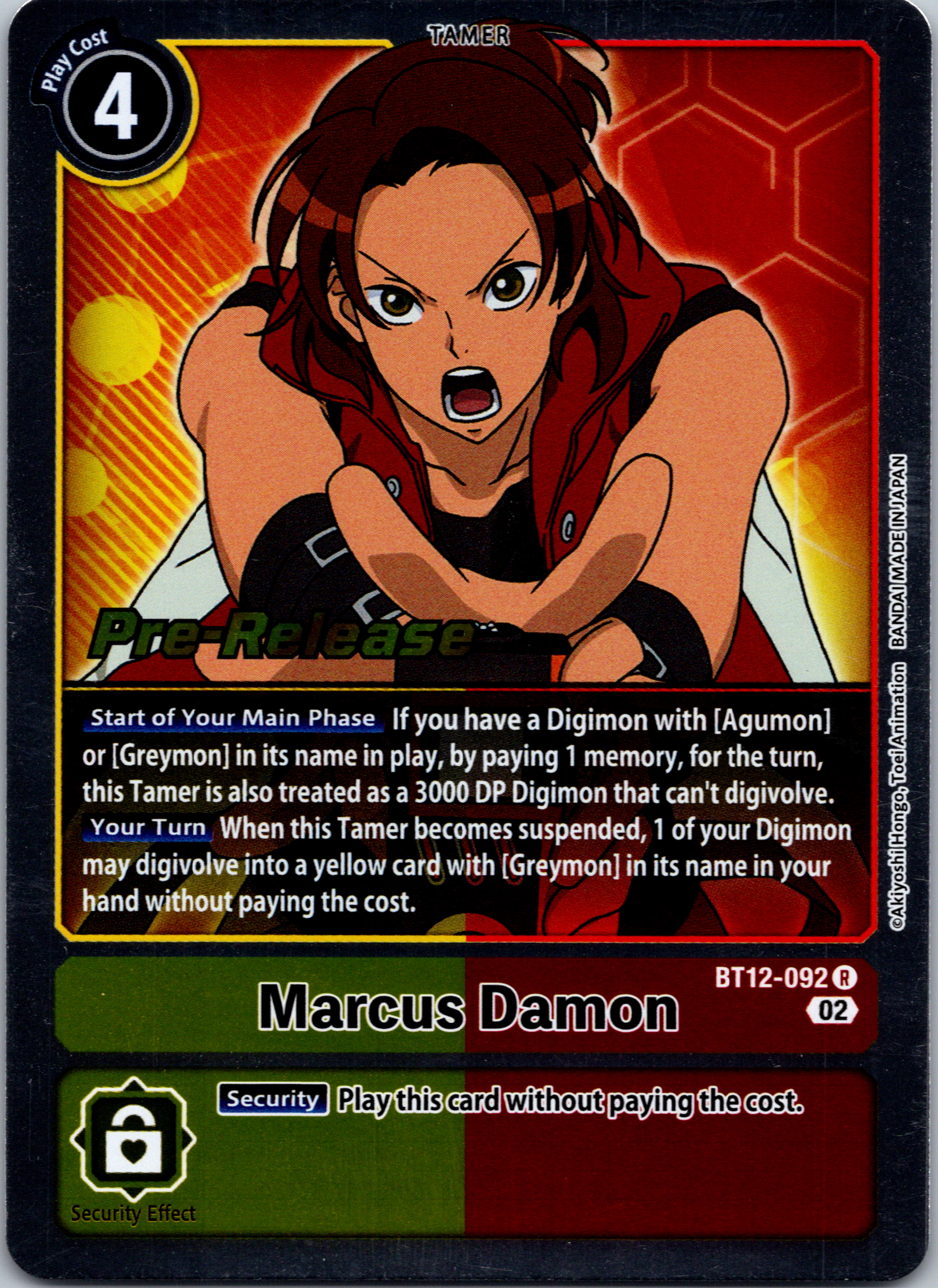 Marcus Damon [BT12-092] [Across Time Pre-Release Cards] Normal