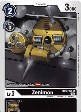 Zenimon [BT12-058] [Across Time] Normal