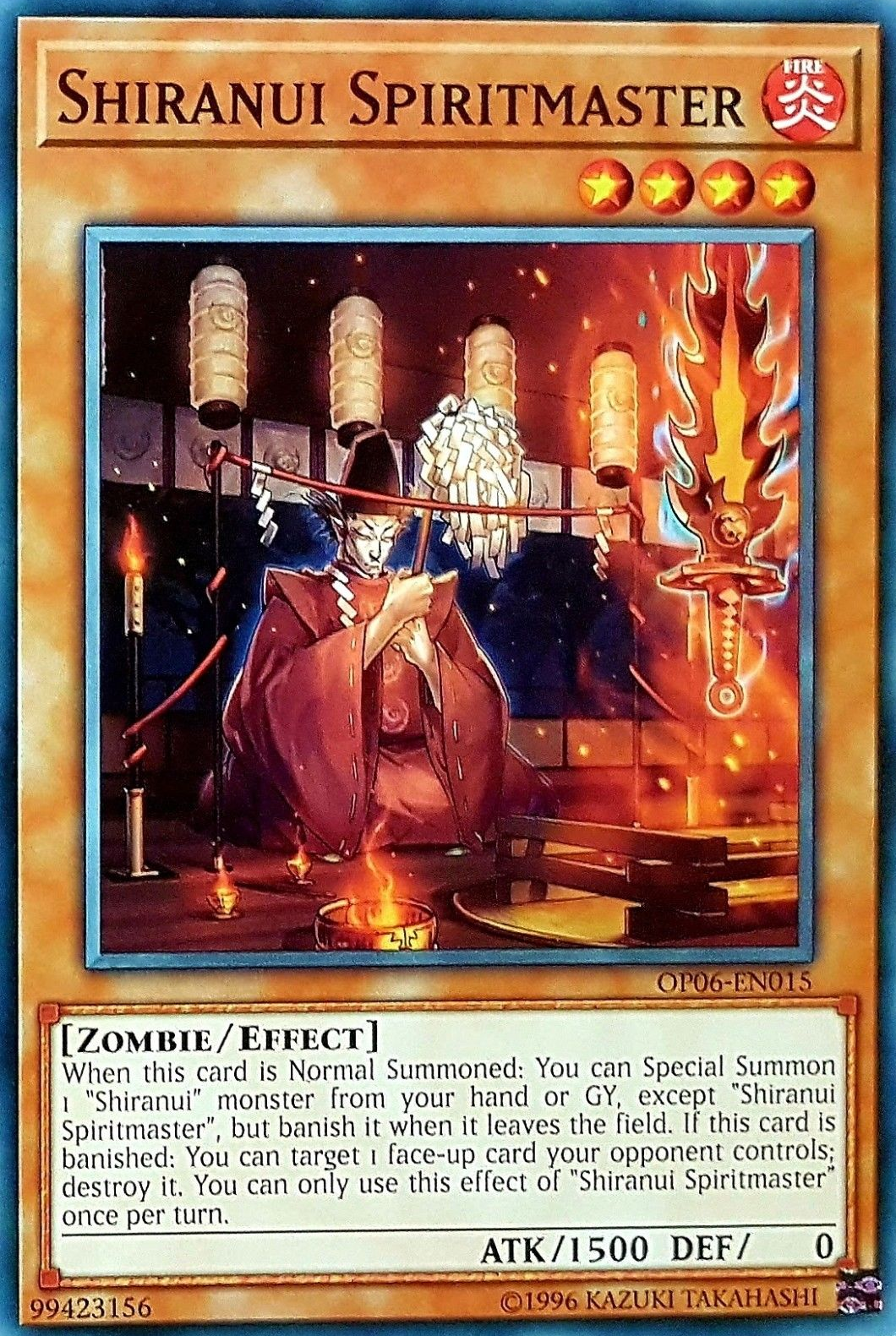 Shiranui Spiritmaster [OP06-EN015] Common - Duel Kingdom