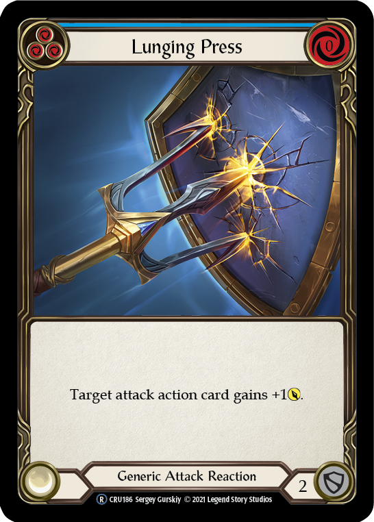 Lunging Press (Rainbow Foil) [CRU186-RF] Unlimited Rainbow Foil - Duel Kingdom