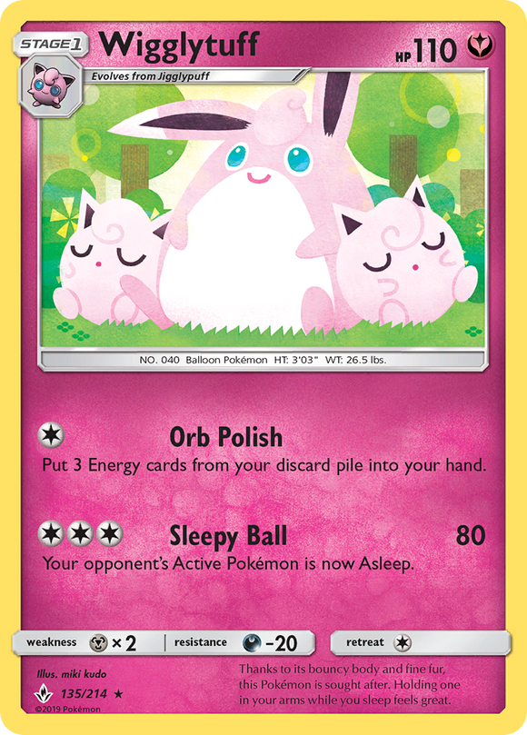 Wigglytuff (135/214) [Sun & Moon: Unbroken Bonds] - Duel Kingdom