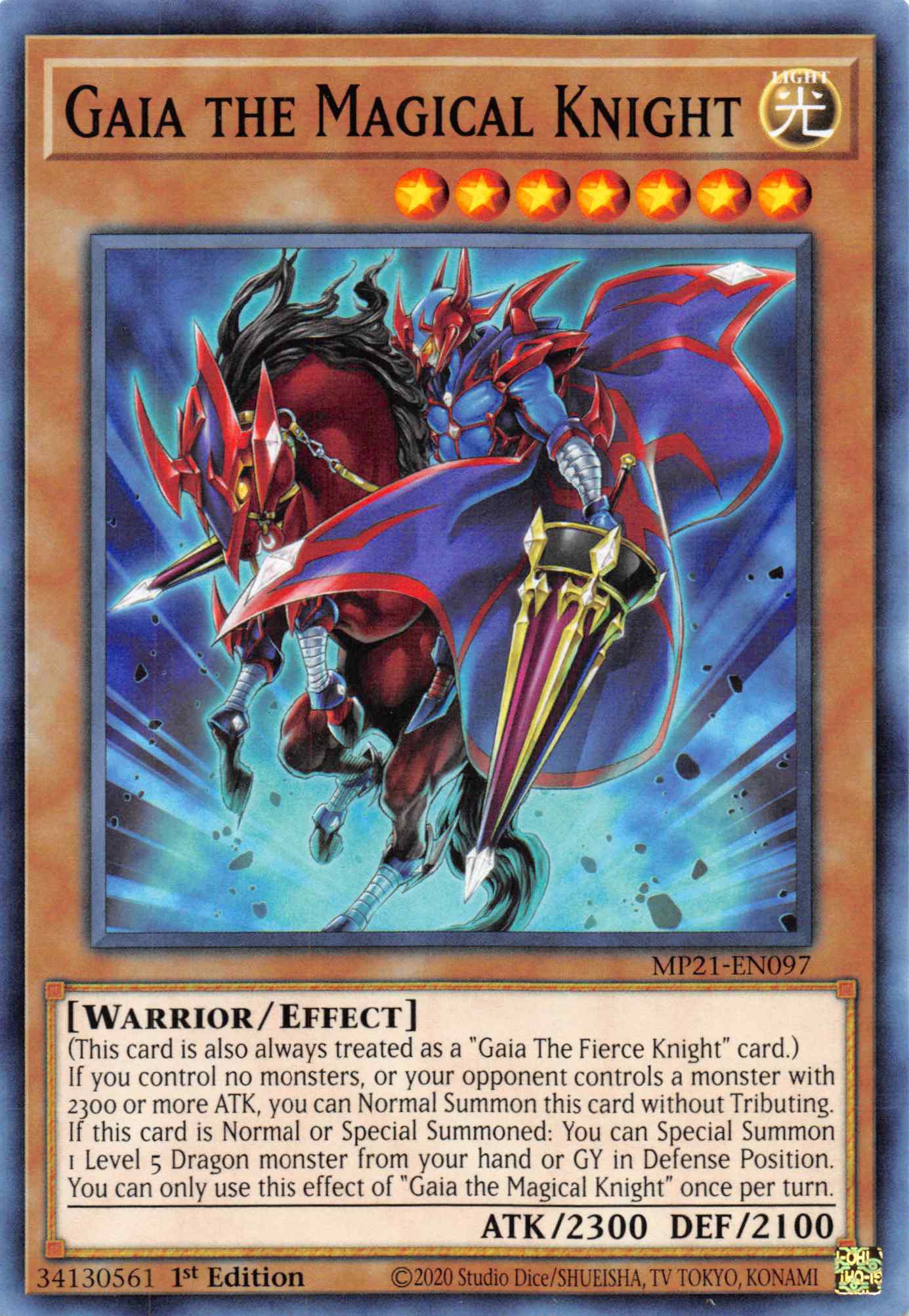Gaia the Magical Knight [MP21-EN097] Common - Duel Kingdom