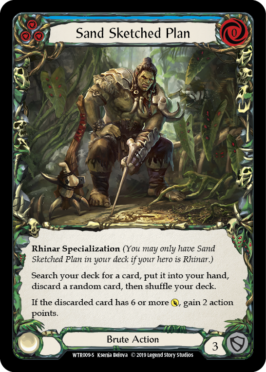 Sand Sketched Plan [WTR009-S] Alpha Print Normal - Duel Kingdom