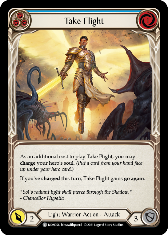 Take Flight (Blue) [MON056] 1st Edition Normal - Duel Kingdom