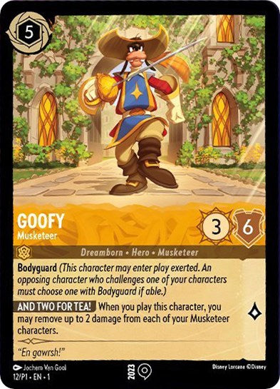 Goofy - Musketeer 012 (Disney Lorcana Promo Cards)