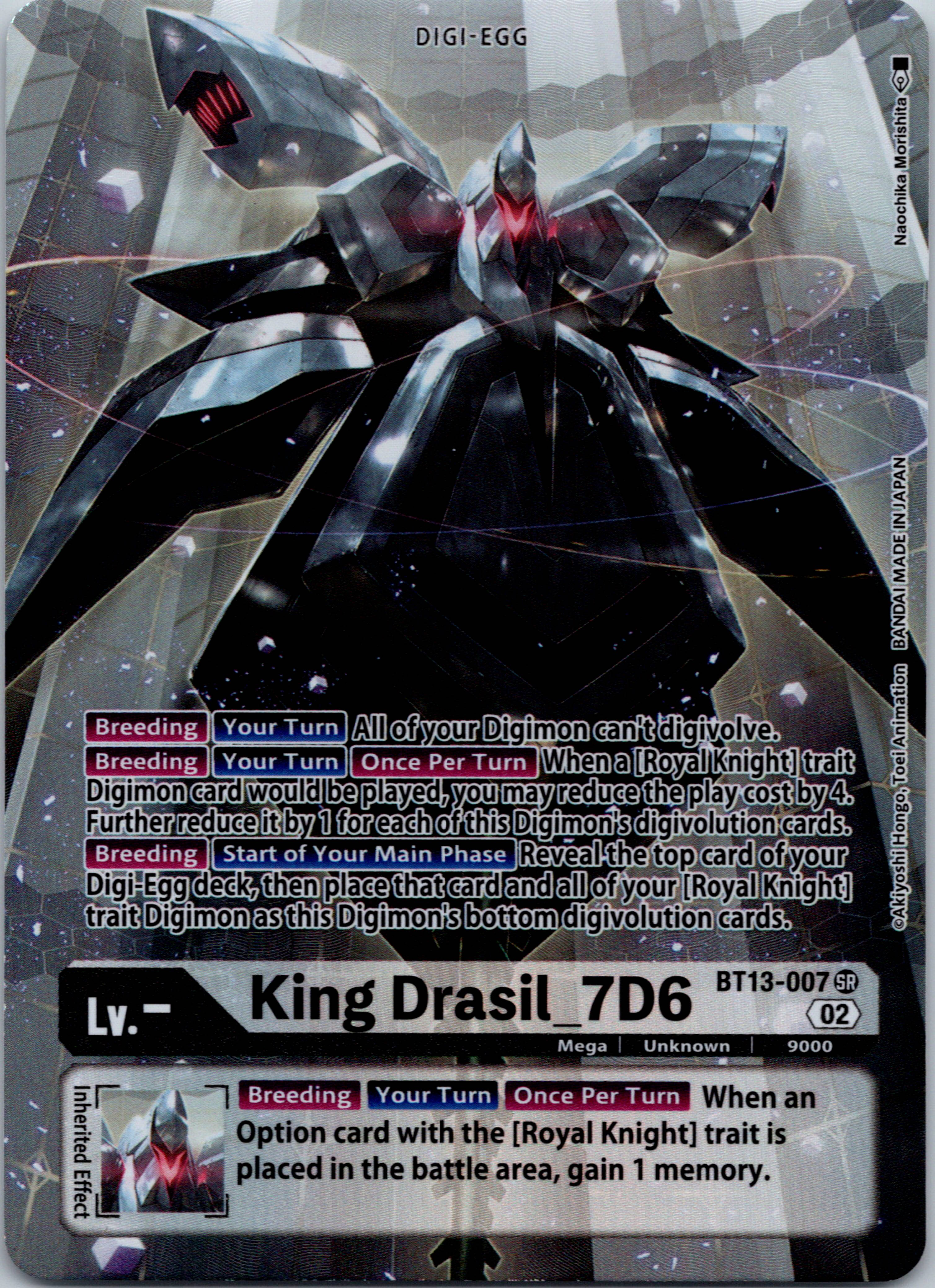 King Drasil_7D6 (Alternate Art) [BT13-007] [Versus Royal Knights] Foil