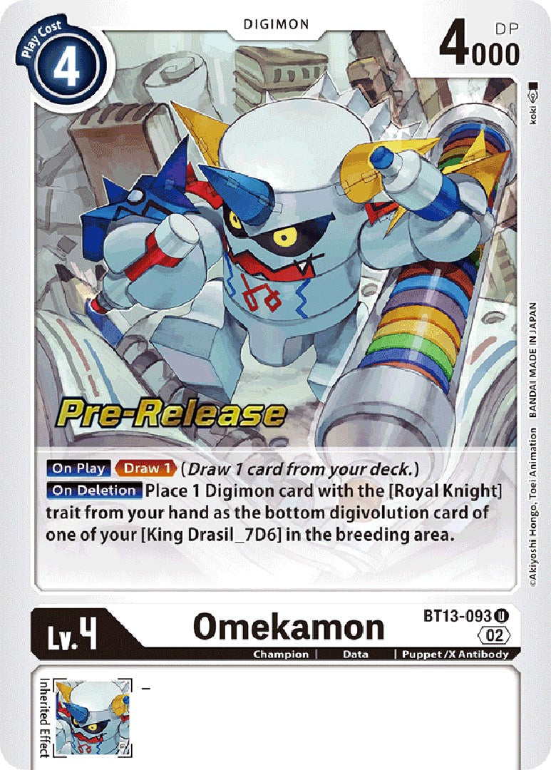 Omekamon [BT13-093] [Versus Royal Knights Pre-Release Cards] Foil