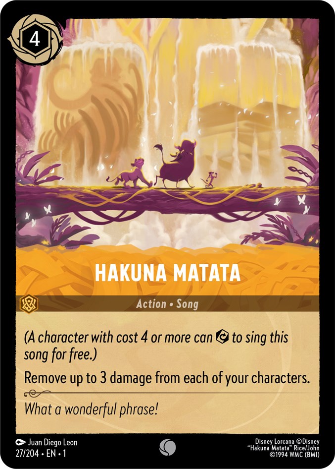 Hakuna Matata 27/204 (The First Chapter) Cold Foil