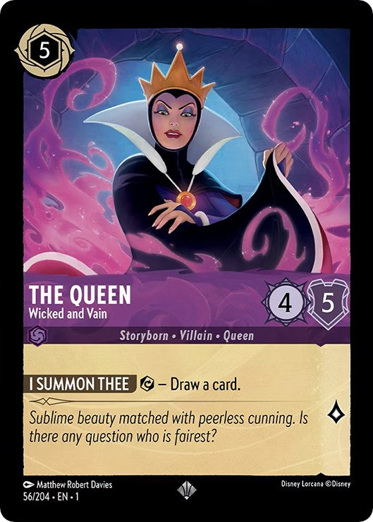 The Queen - Wicked and Vain 56/204 (The First Chapter) Cold Foil