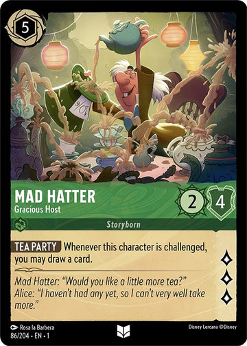 Mad Hatter - Gracious Host 86/204 (The First Chapter) Cold Foil