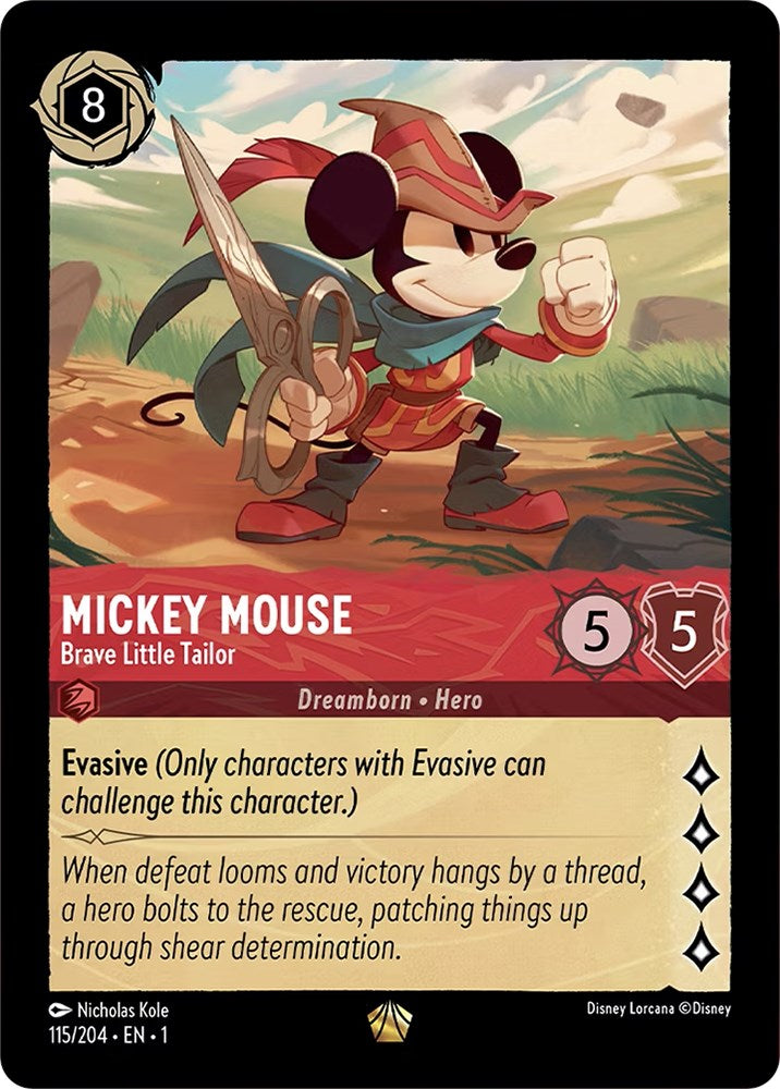 Mickey Mouse - Brave Little Tailor 115/204 (The First Chapter) Cold Foil