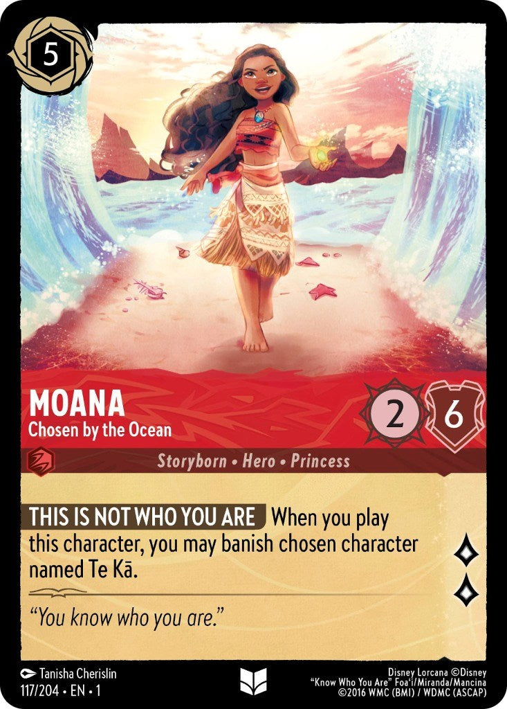 Moana - Chosen by the Ocean 117/204 (The First Chapter) Cold Foil