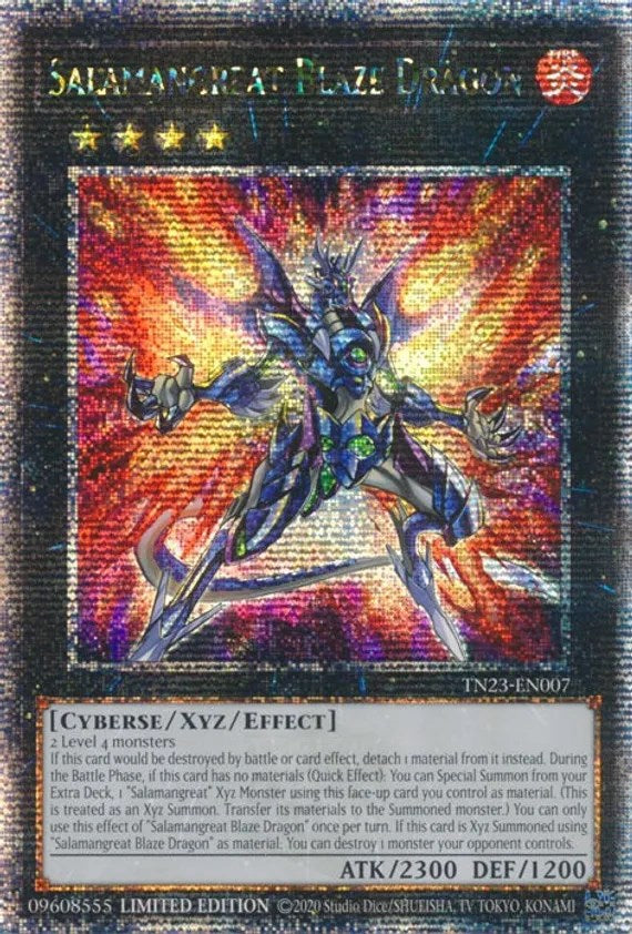 Salamangreat Blaze Dragon [TN23-EN007] - (Quarter Century Secret Rare) Limited