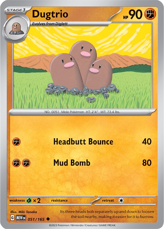 Dugtrio (51/165) [Scarlet & Violet:  151]