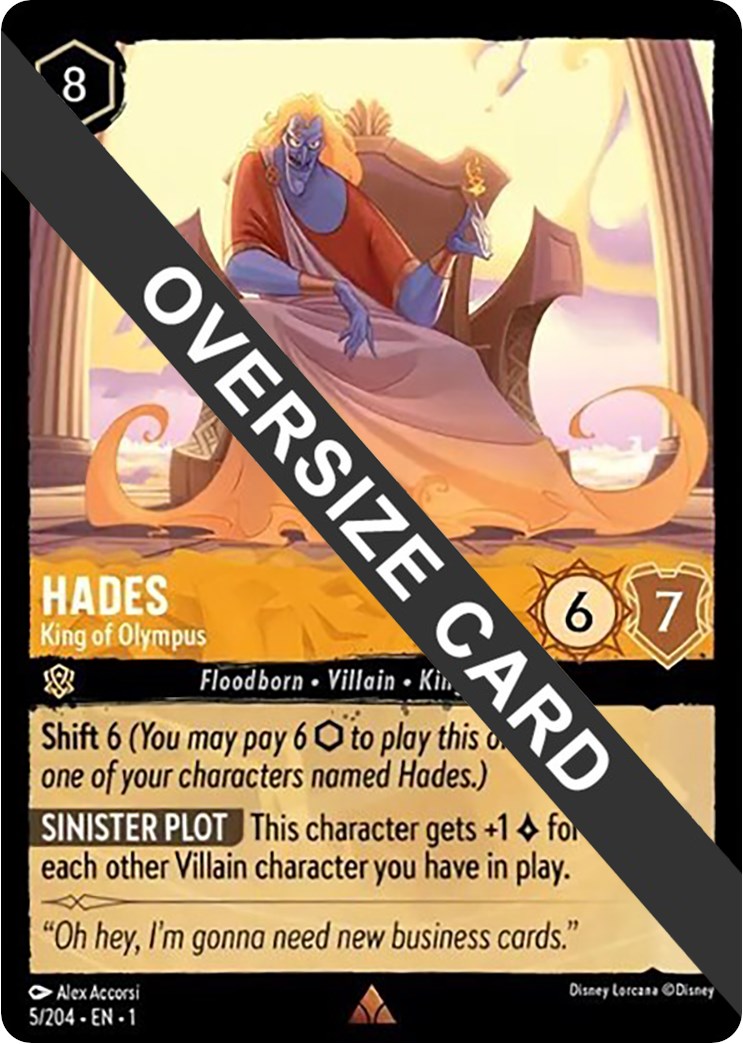 Hades - King of Olympus (Oversized) 5/204 (The First Chapter) Cold Foil