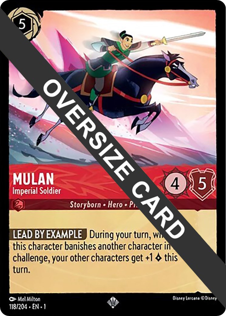 Mulan - Imperial Soldier (Oversized) 118/204 (The First Chapter) Cold Foil