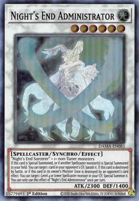 Night's End Administrator [DAMA-EN083] Super Rare - Duel Kingdom