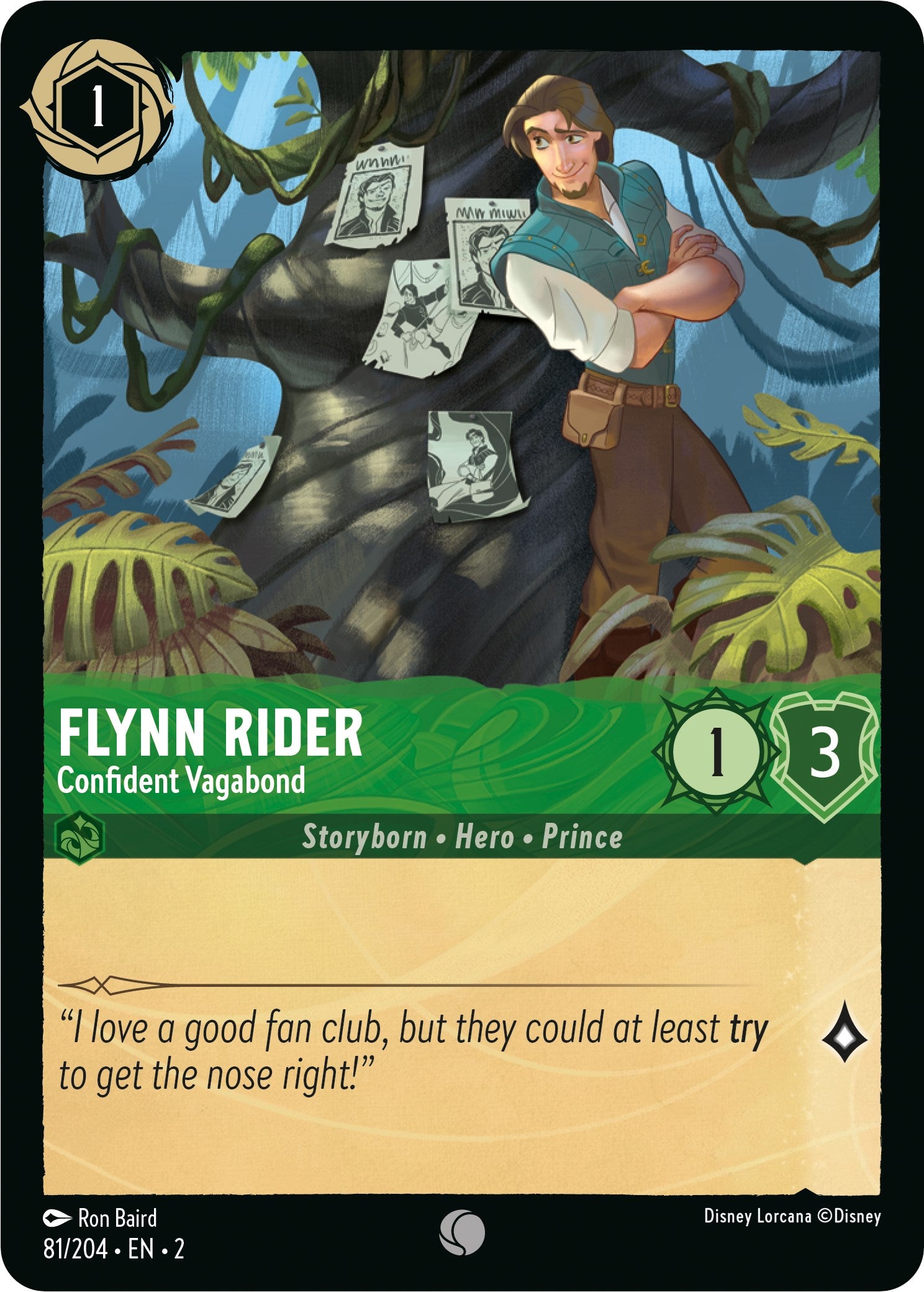 Flynn Rider - Confident Vagabond 81/204 (Rise of the Floodborn)