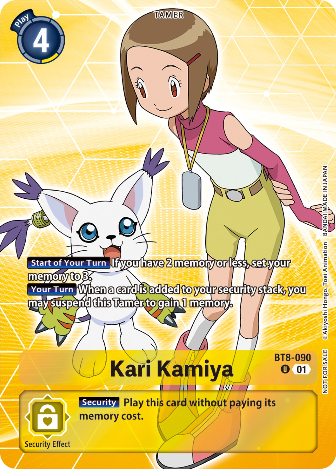 Kari Kamiya (Tamer Party Pack -The Beginning-) [BT8-090] [New Awakening] Foil