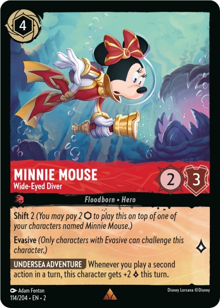 Minnie Mouse - Wide-Eyed Diver 114/204 (Rise of the Floodborn)