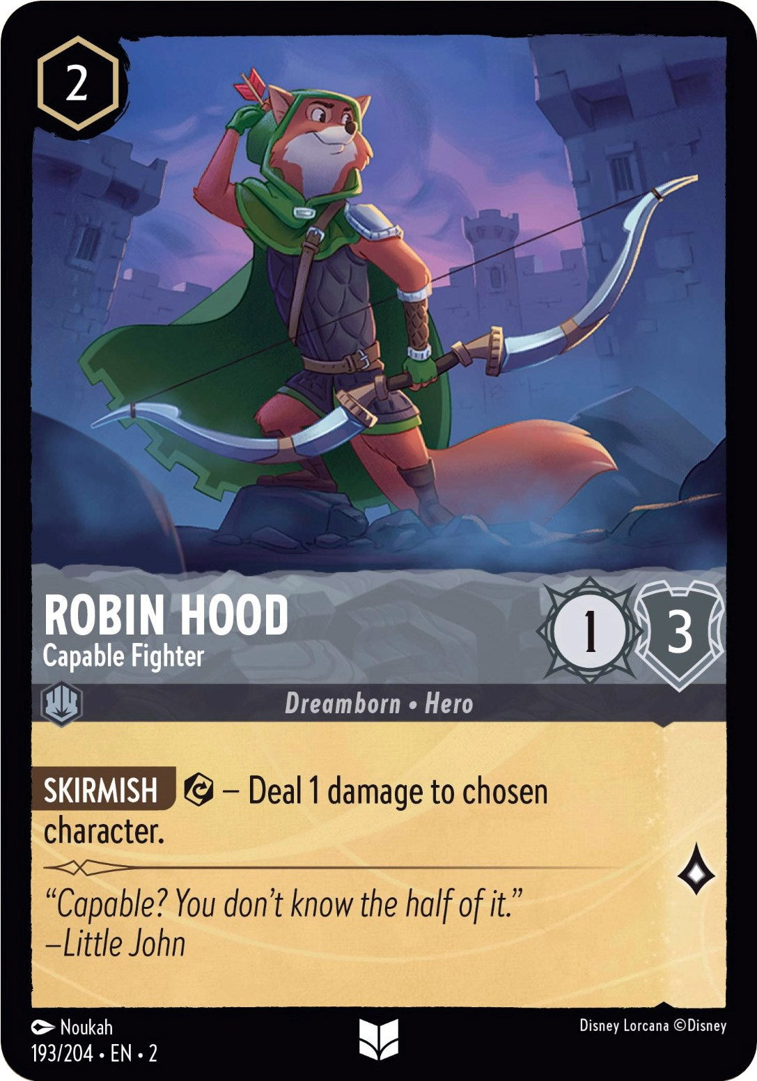 Robin Hood - Capable Fighter 193/204 (Rise of the Floodborn)