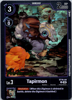 Tapirmon [ST16-04] [Starter Deck 16: Wolf of Friendship Pre-Release Cards] Foil