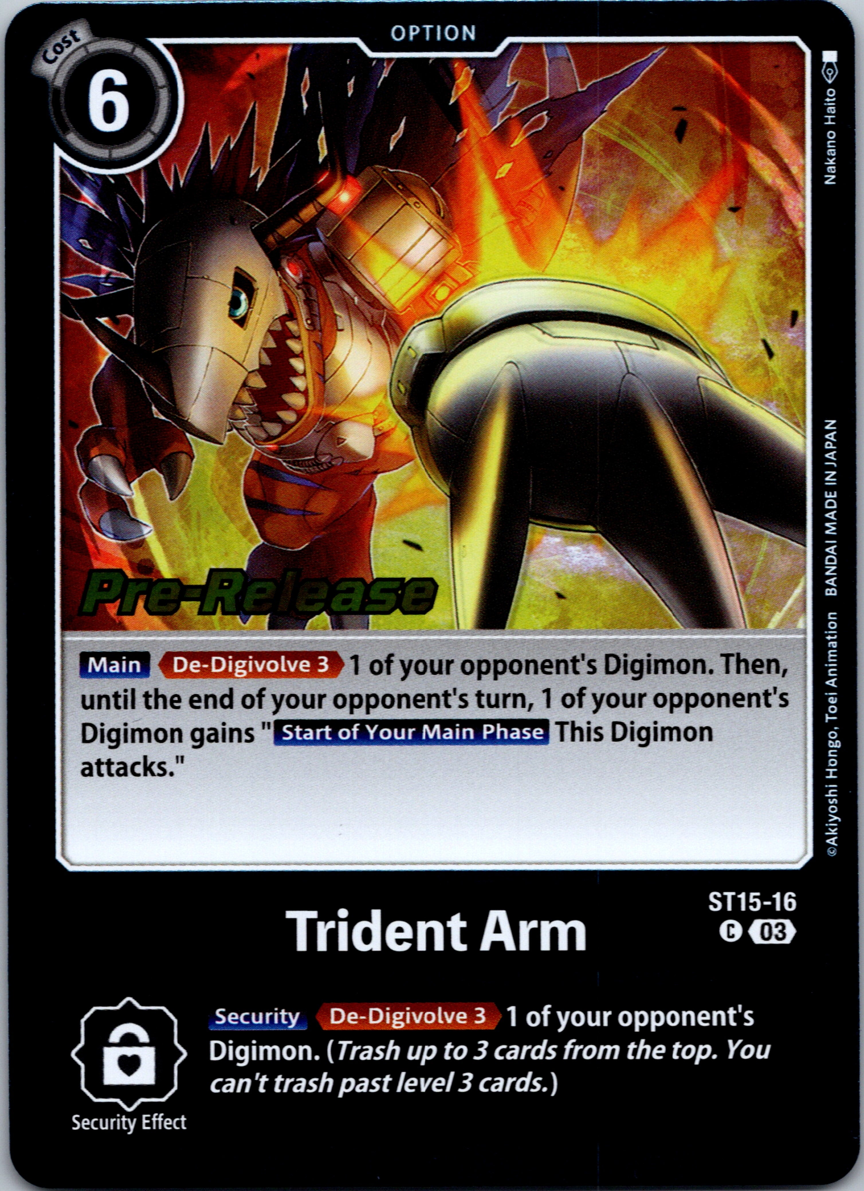 Trident Arm [ST15-16] [Starter Deck 15: Dragon of Courage Pre-Release Cards] Foil