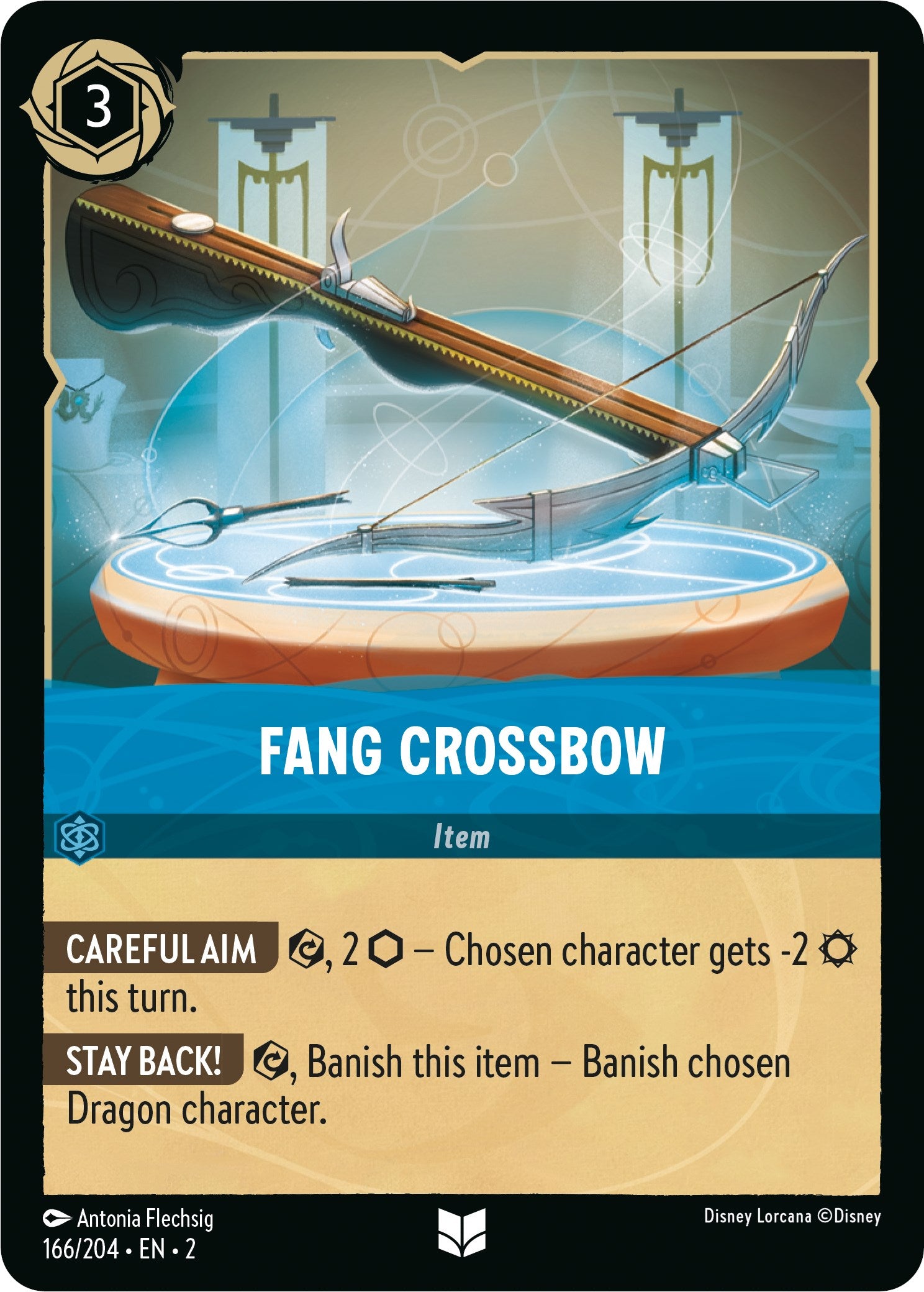 Fang Crossbow 166/204 (Rise of the Floodborn) Cold Foil