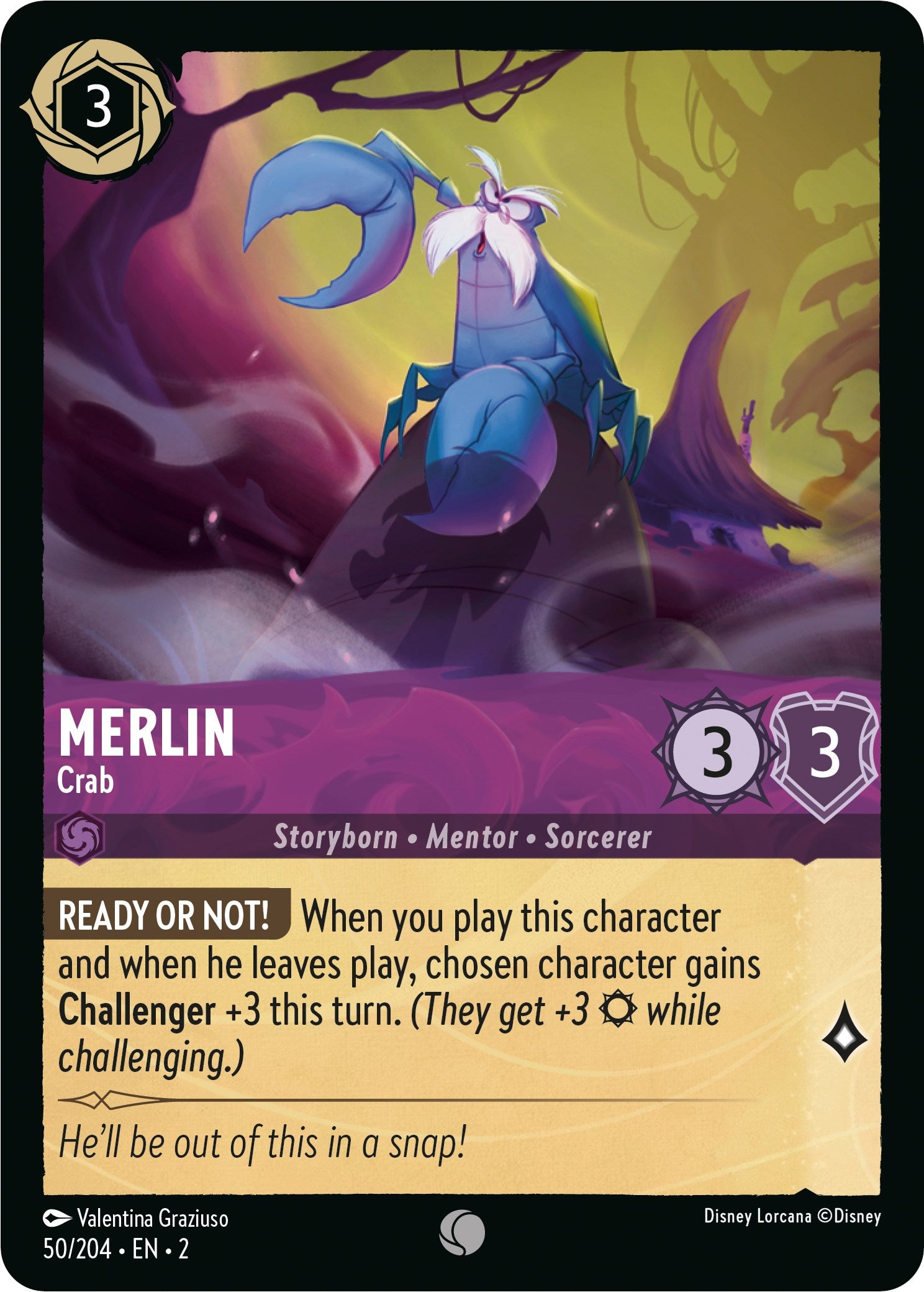 Merlin - Crab 50/204 (Rise of the Floodborn) Cold Foil