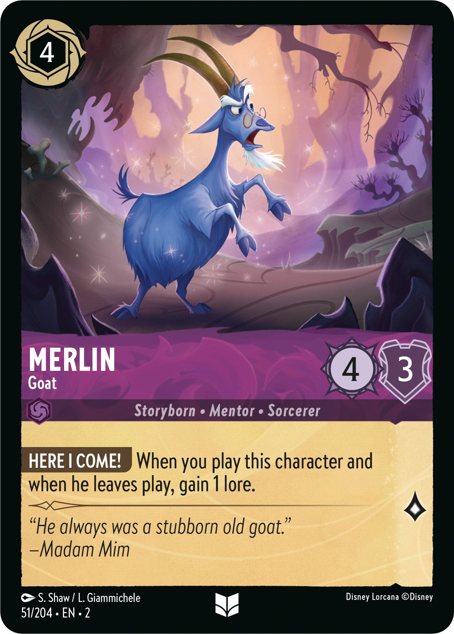 Merlin - Goat 51/204 (Rise of the Floodborn) Cold Foil