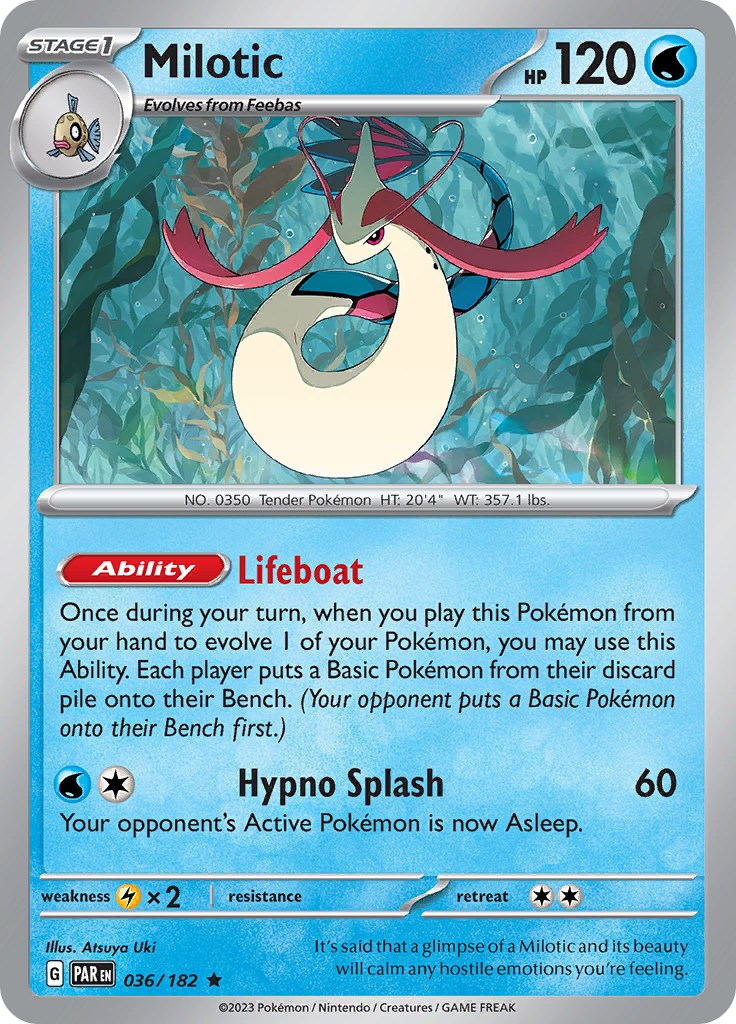 Milotic (36/182) - [Scarlet & Violet: Paradox Rift] Holofoil