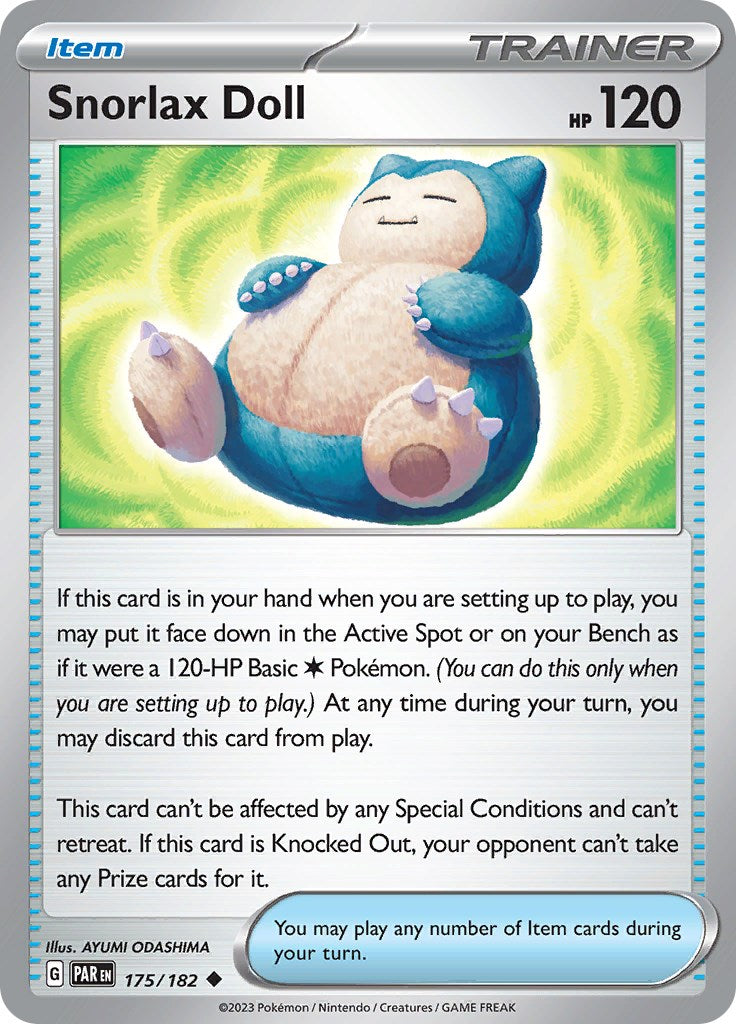 Snorlax Doll (175/182) - [Scarlet & Violet: Paradox Rift] Reverse Holofoil